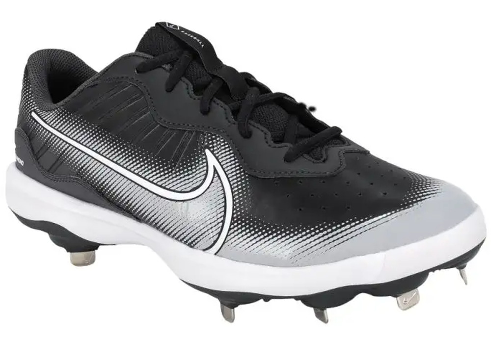 Nike Mens Alpha Huarache Varsity 4 Low Baseball Cleats Size 14 Black Grey NWOB